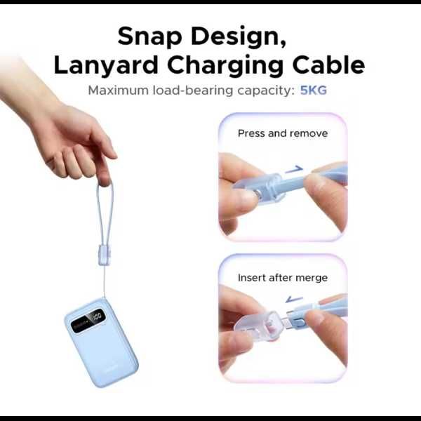 Зовнішній акумулятор (павербанк) UGREEN PB525 20000mAh 22.5W Black