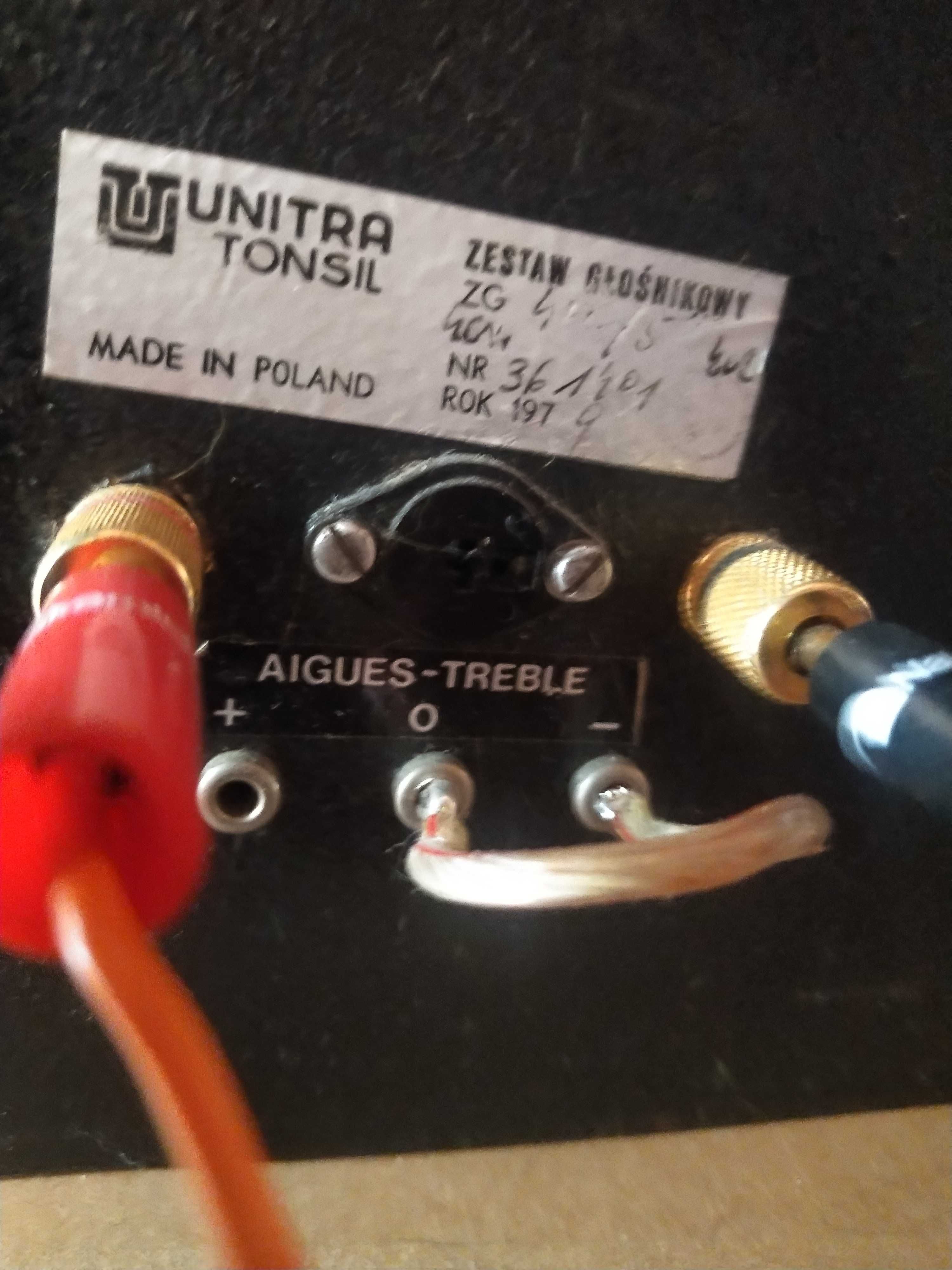 Kolumny UNITRA ZG40c/5 , 4 ohm. Sprzedam/zamienię