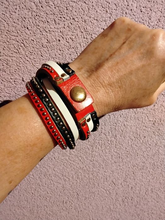 Bransoletka skórzana