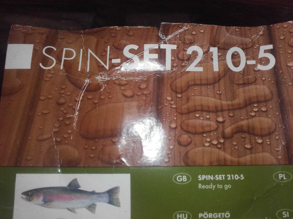 zestaw wędkarski plus siatka na narybek gratis spiningowy nowy, spinni