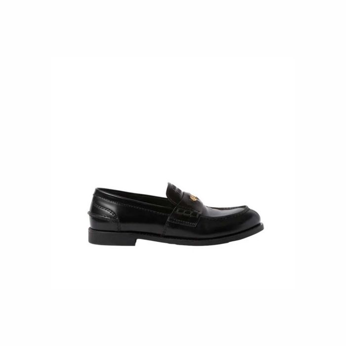 Лофери Miu Miu Brushed Leather Penny Loafers Black