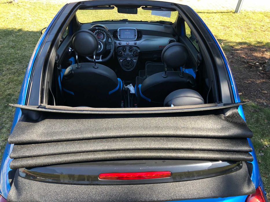 Abarth-Fiat 500S-1.3 JTD-2018rSport Cabrio KliNaviSkórAlum16Xeon Iwłaś