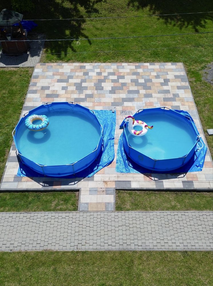 Каркасний круглий басейн Avenli 305×76 см для дітей та дорослих