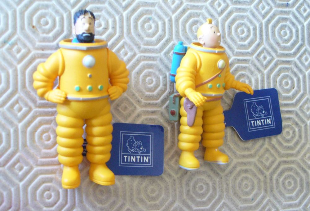 Tintin e Haddock - astronautas - 8 cm