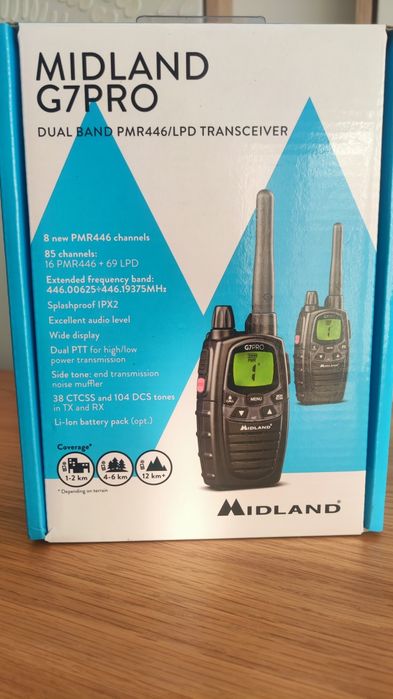 Walkie-Talkie MIDLAND G7 Pro - Até 12 Km , novo, garantia