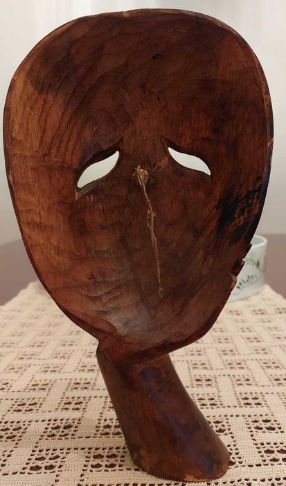 ARTESANATO: Máscara de Madeira [25cm]