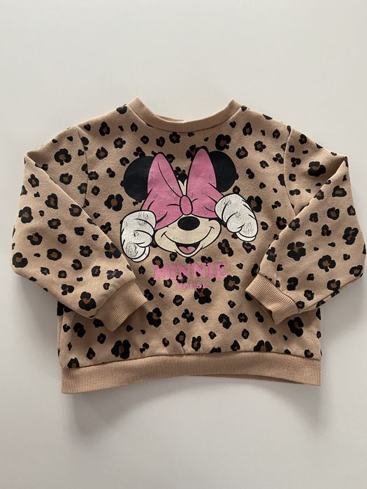 Bluza H&M myszka minnie 98/104 panterka