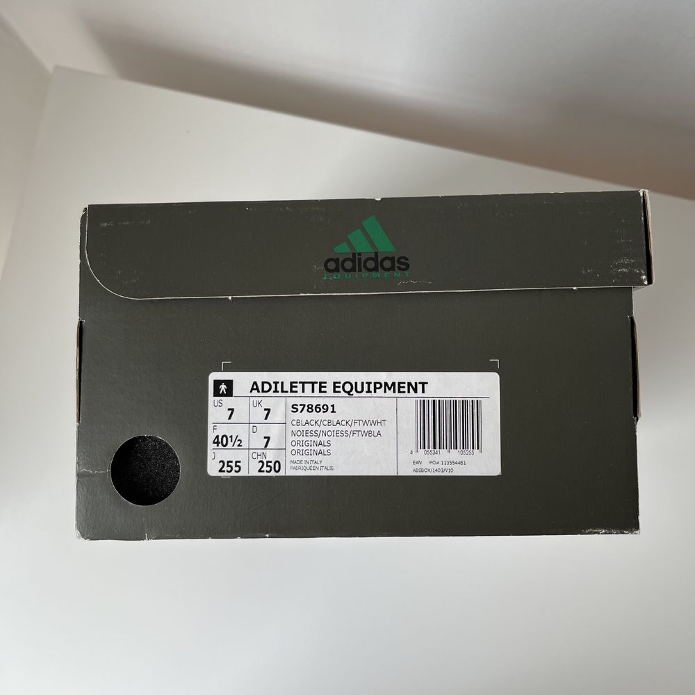 Klapki adidas Adilette Equipment core black OG slides