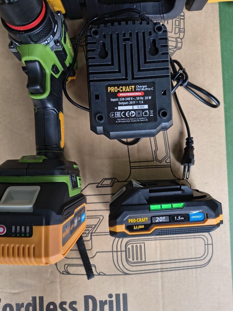 Безщітковий шурупокрут Procraft Pa18LiPro
