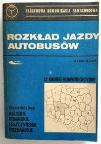 Rozkład Jazdy Autobusów, KALISKIE, KONIŃSKIE, LESZCZYŃSKIE, Poznańskie