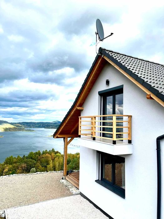 Domek z panoramicznym widokiem na Jezioro Mucharskie - Leo's House