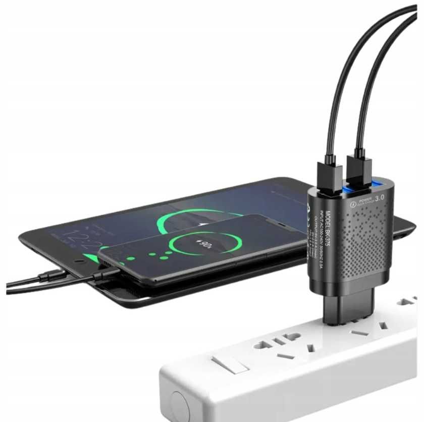 ŁADOWARKA sieciowa szybka 4X USB QC 3 Quick Charge