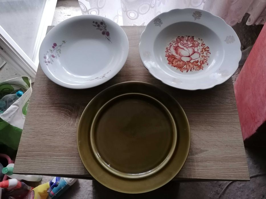 2 różne talerze obiadowe ceramika PRL! OKAZJA