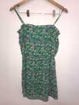 vestido florido verde