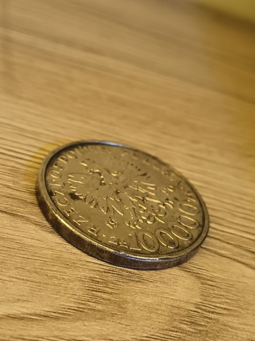 Moneta 100000 zł Solidarność 1990r typ C