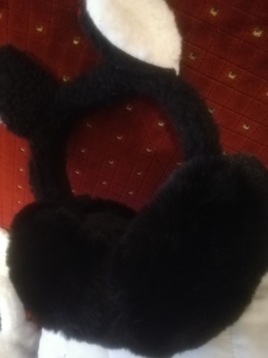 Nauszniki ocieplane kolor czarny