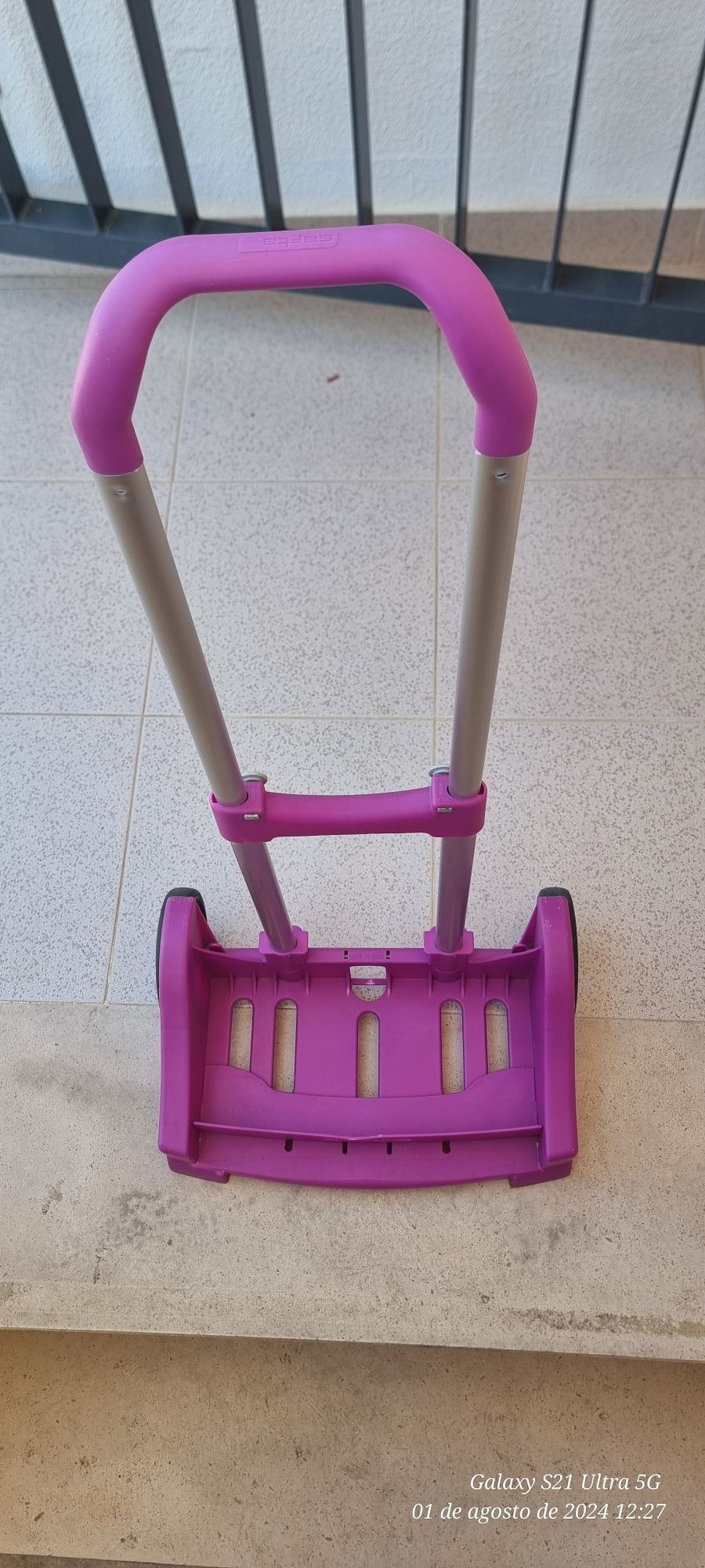 Troley para transporte de mochila