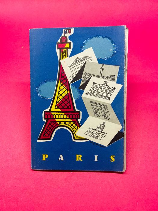 Mapa de Paris, França Anos 60