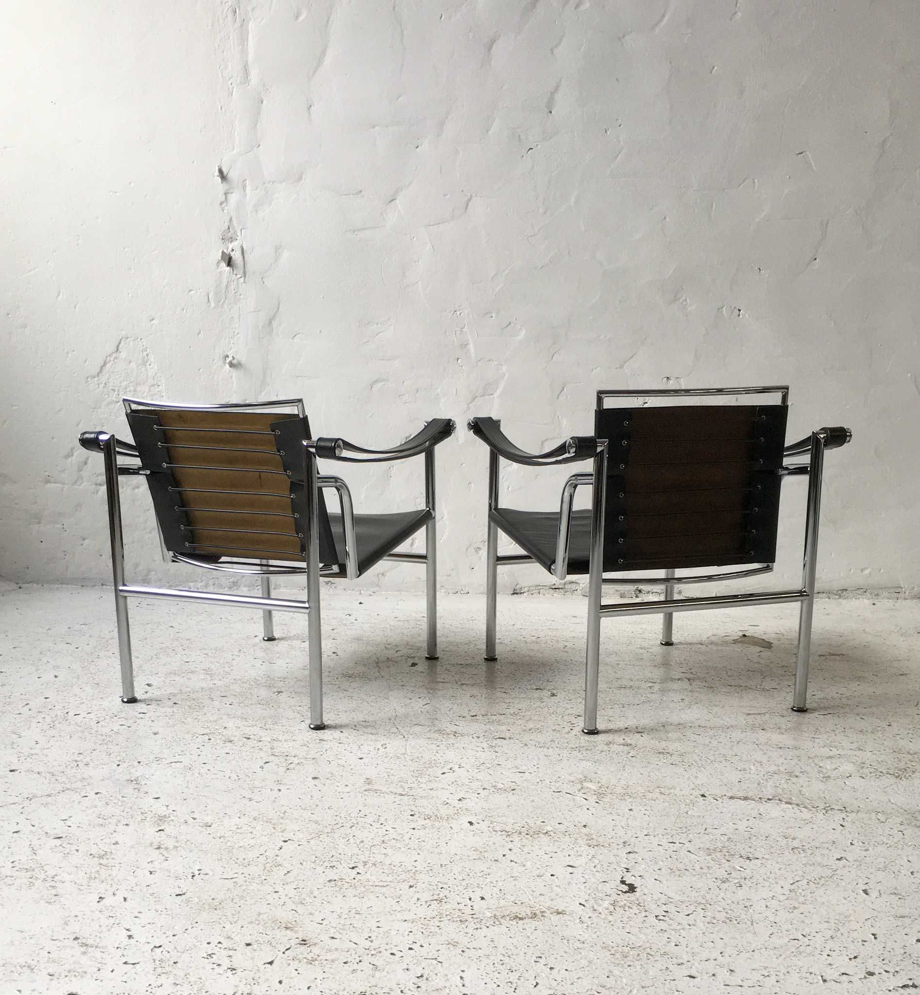 Le Corbusier fotele LC1 projekt inspirowany lata 60 70 vintage bauhaus