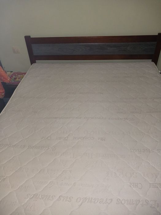 Деревяне ліжко з дуба 160/200