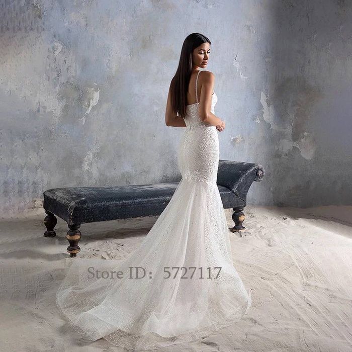 Весільна сукня рибка