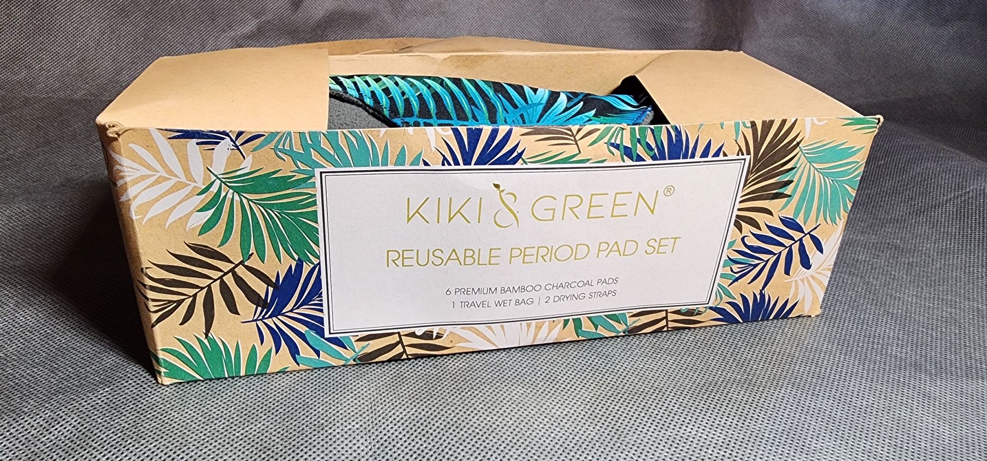 3 x bambusowe podpaski XXL Kikki&Green "Midnight forest"- NOWE