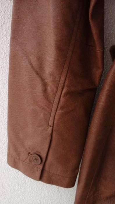 Casaco comprido de pele