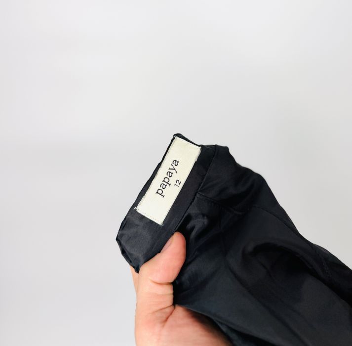 Tweedowa spódnica mini w kratkę L 40 Papaya