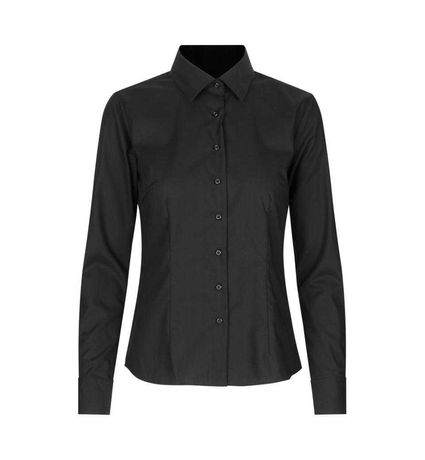 Koszula damska czarna 3XL taliowana non-iron