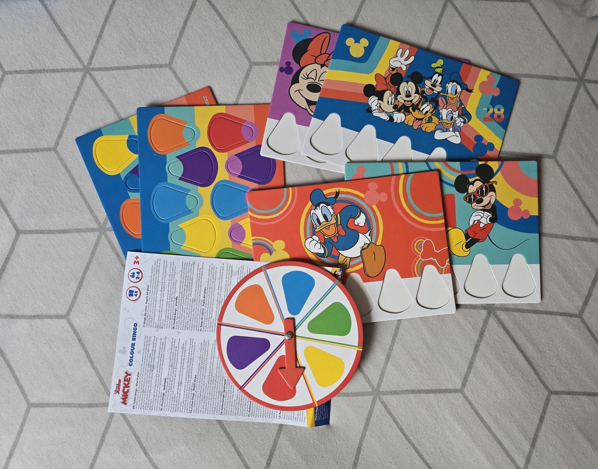 Nowa Gra kolorowe Bingo myszka Miki Minnie prezent