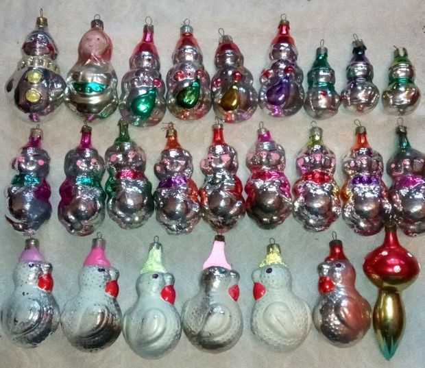 Игрушки. СССР. Новогодние. Ёлочные игрушки СССР