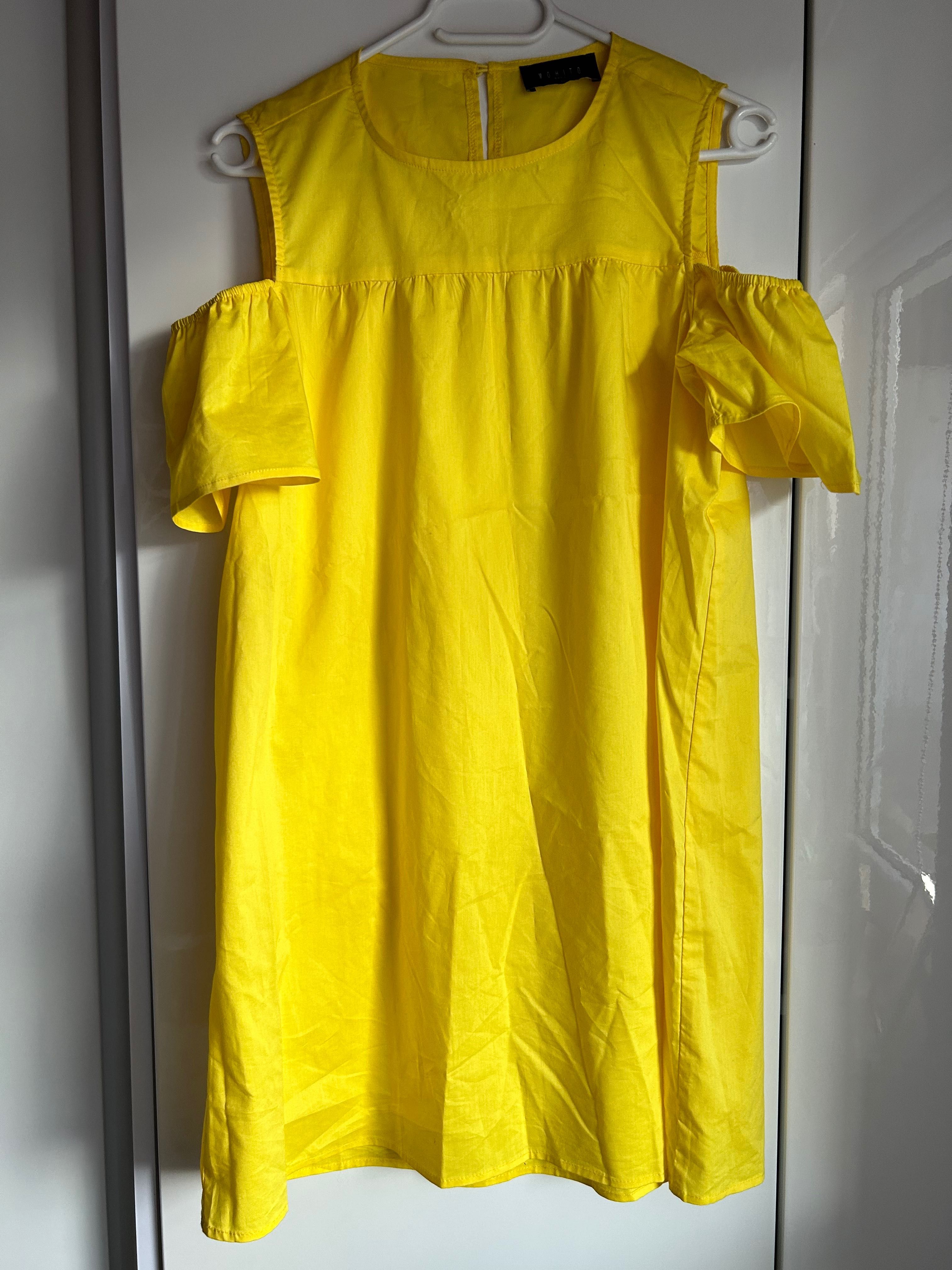 Sukienka mohito żółta zadbana xs/s