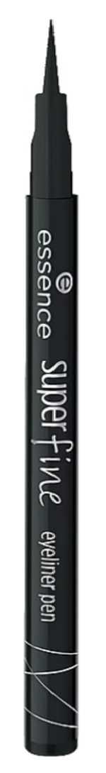 ESSENCE Super Fine EYELINER W PISAKU 01 Deep Black Pen Czarny 1ml