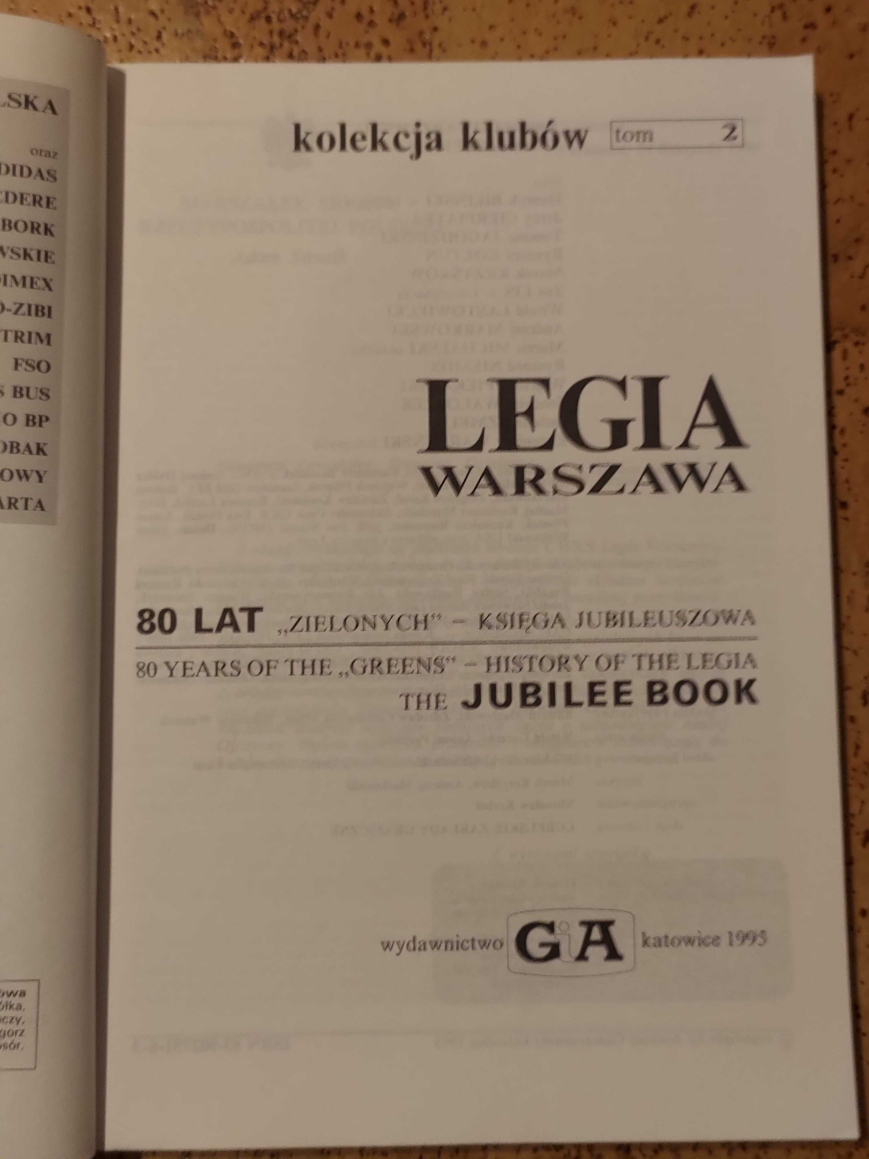 Legia Warszawa kolekcja klubów encyklopedia piłkarska Fuji książka