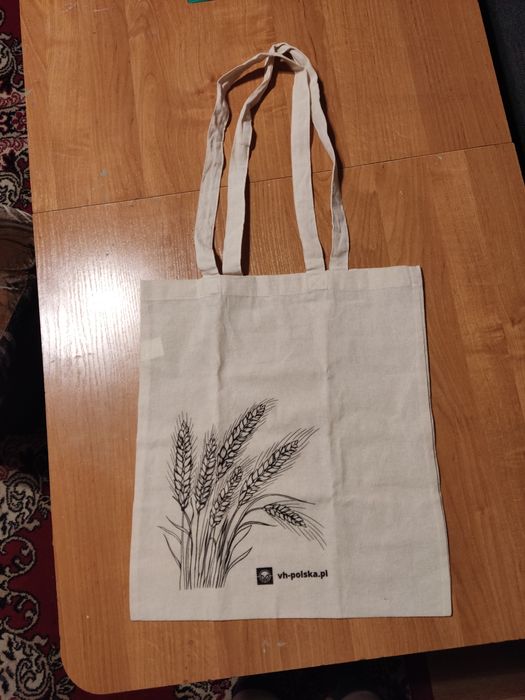 Torba na zakupy materiałowa len