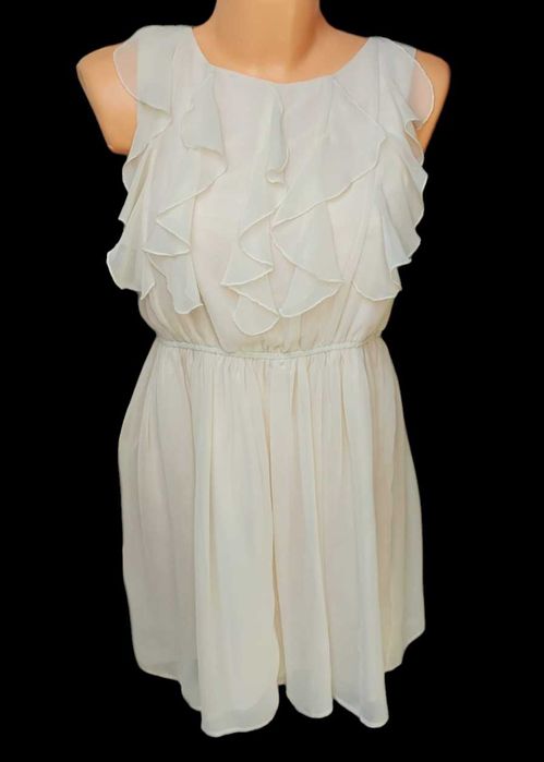 Dwuwarstwowa sukienka z falbankami LIPSY LONDON, R. 38