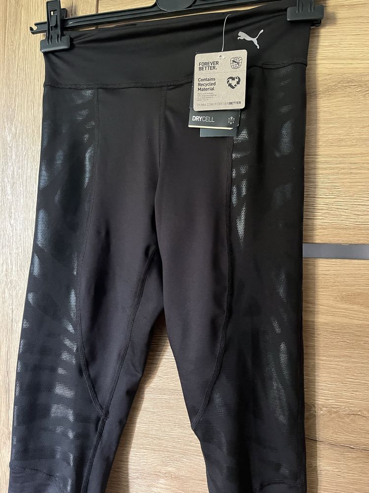 Czarne legginsy Puma shine nova rozmiar S nowe