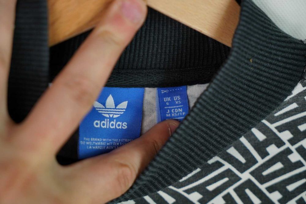 Adidas męski t-shirt koszulka retro XS S box turtleneck pod szyję