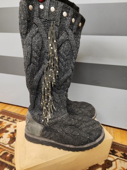 Угги чоботи в'язані , сапоги Jimmy Choo Ugg