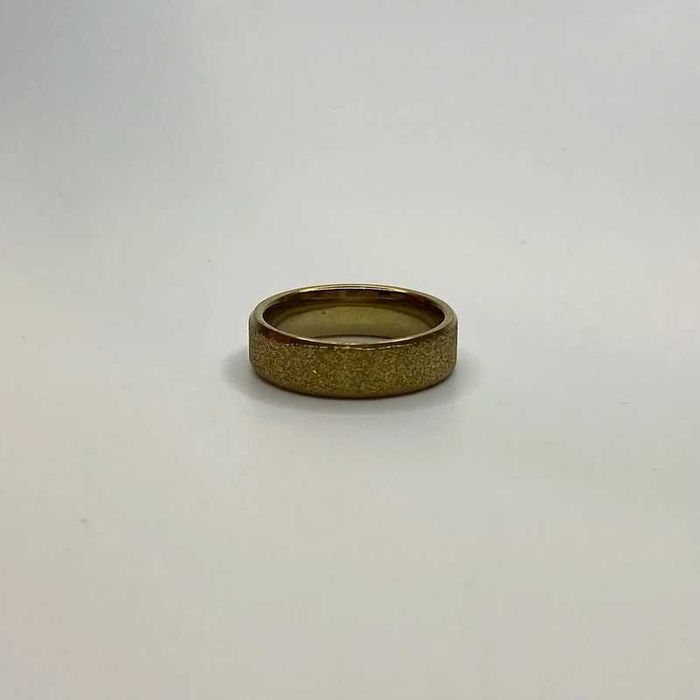 Sygnet pierścionek obrączka ring złoty brokat