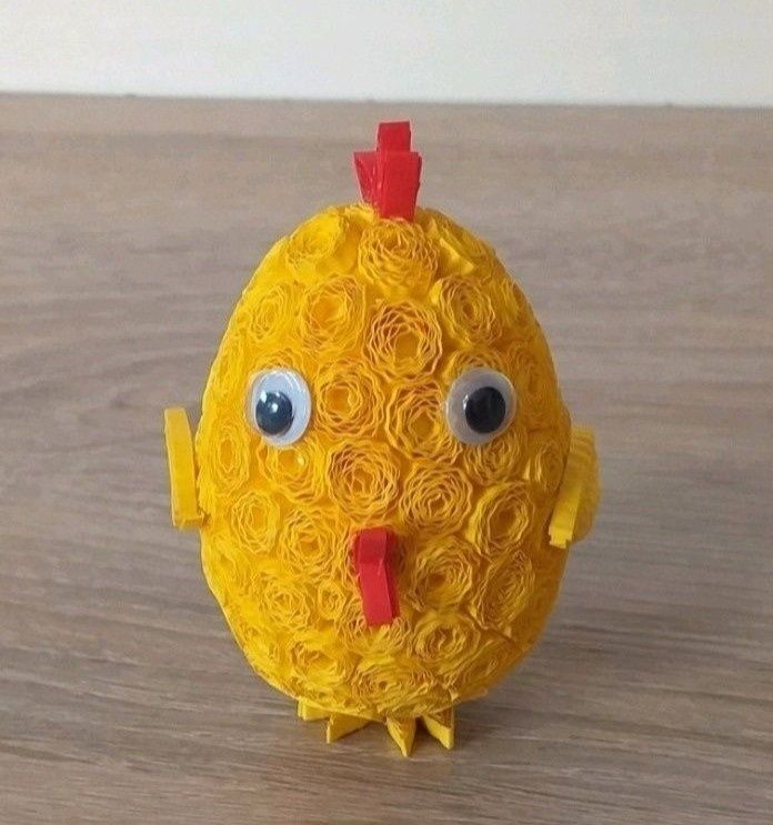 Kurczak pisanka wielkanocna RĘKODZIEŁO Quilling
