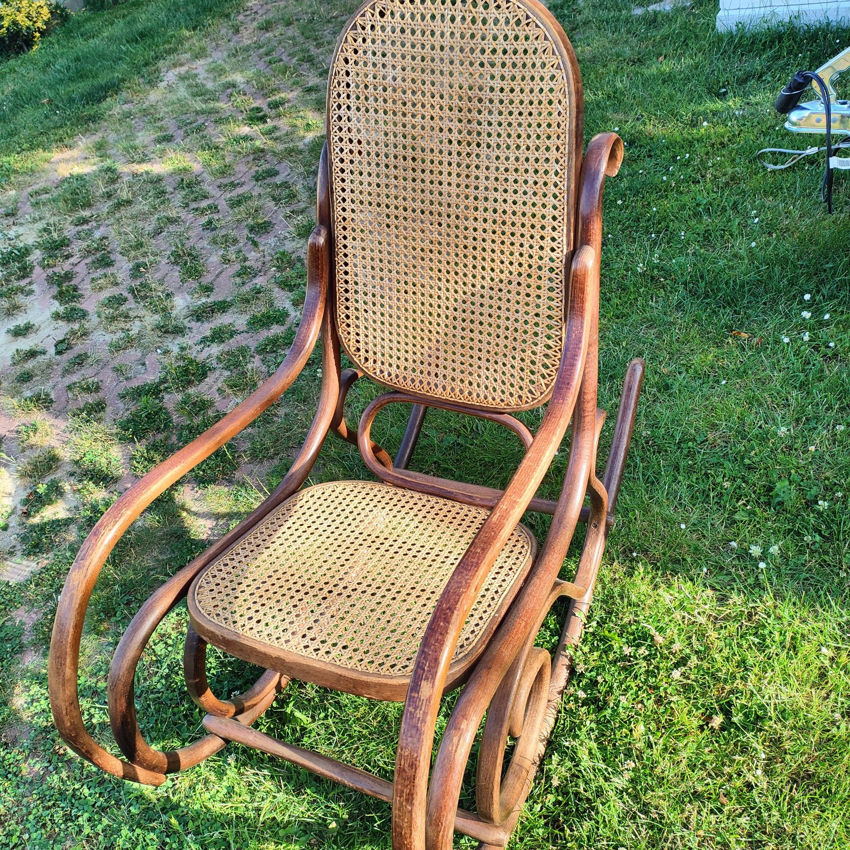 Fotel bujany PRL