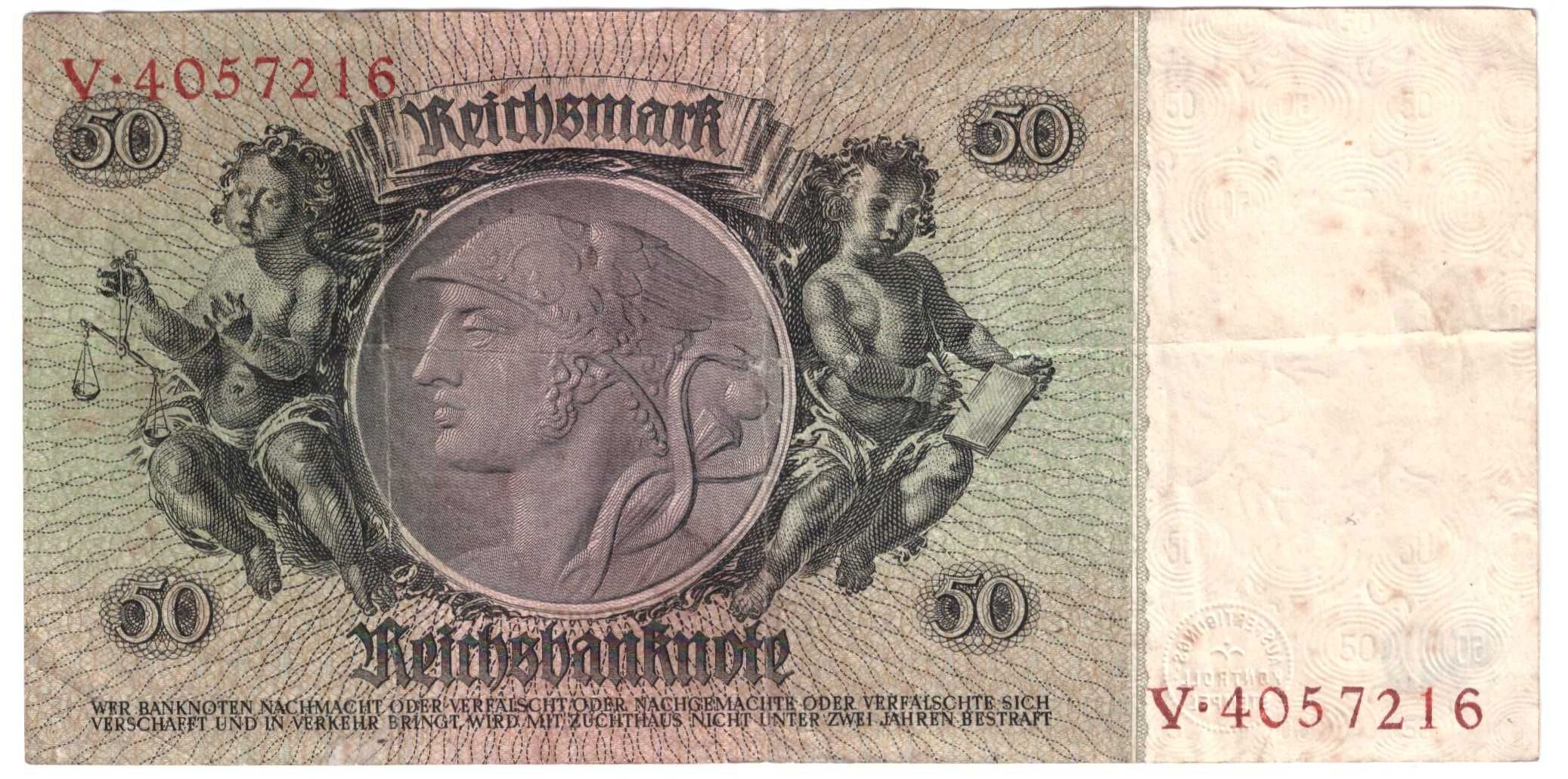 Niemcy, banknot 50 marek 1933 - st. 3