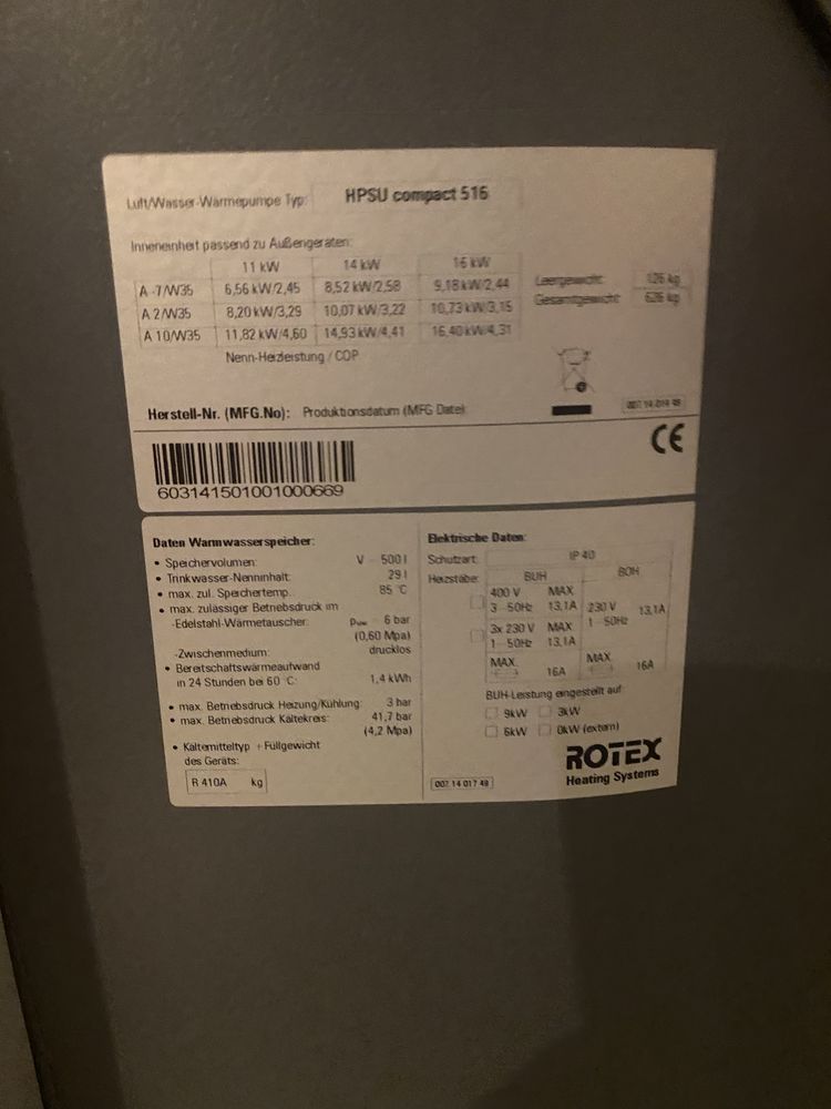 Acumulador Rotex