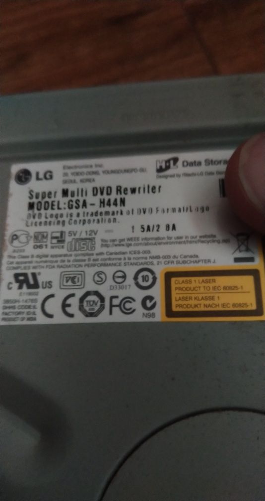 DVD Rewriter LG sata