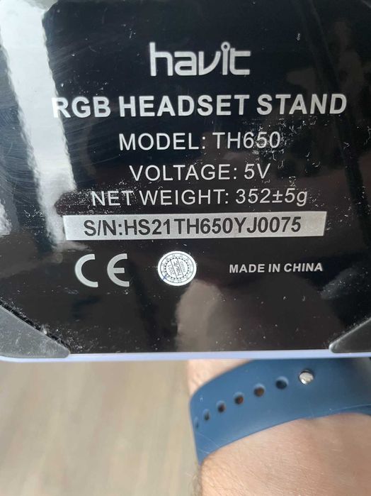 Stojak na słuchawki Havit TH650 RGB USB