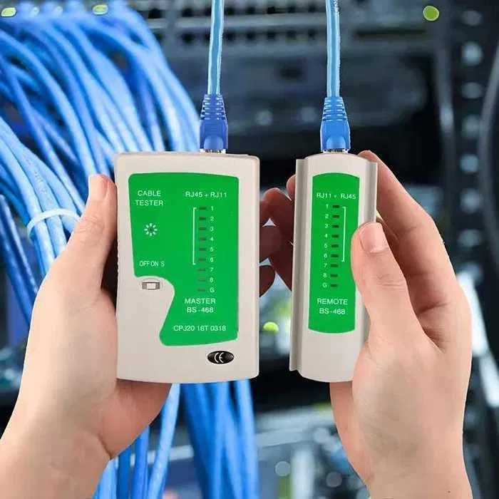 Tester do kabli sieciowych rj45 rj11 + etui