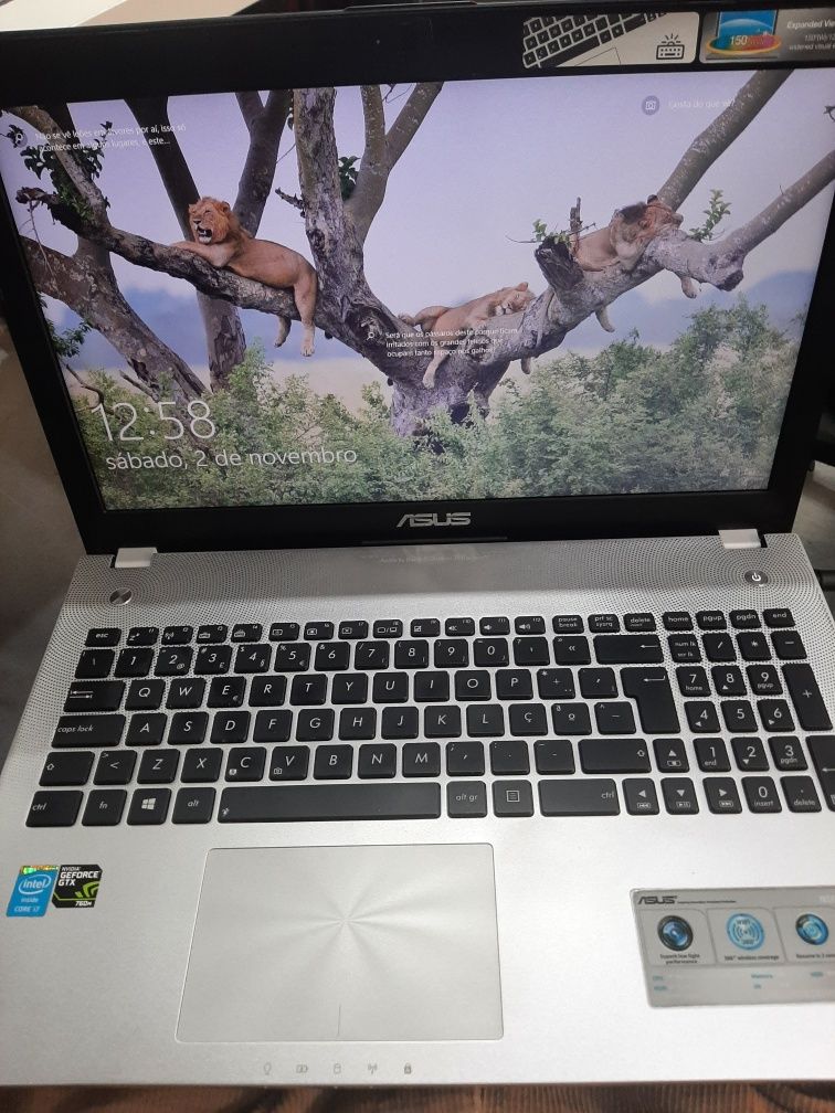 Asus i7  Octocore 3.4ghz G-Force GTX760m 2gb DDR5 ecrã FULL HD c/caixa