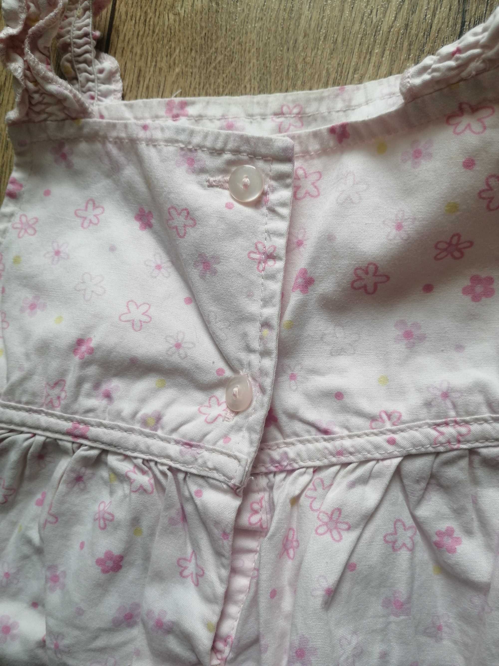 2 sukienki niemowlęce różowe-r. 68