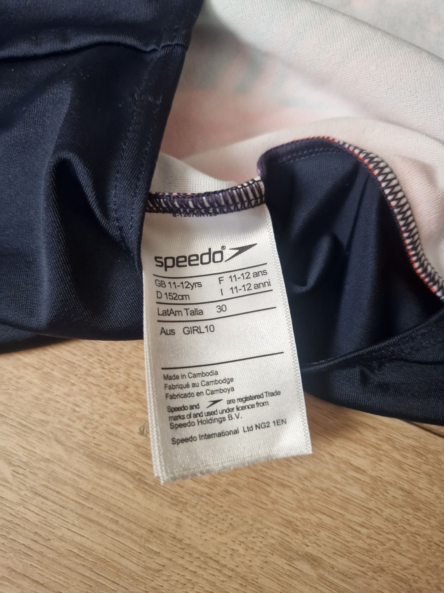 NOWY Strój Kąpielowy SPEEDO 11-12 LAT 152cm Jednoczęściowy Na Basen